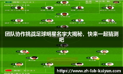 团队协作挑战足球明星名字大揭秘，快来一起猜测吧